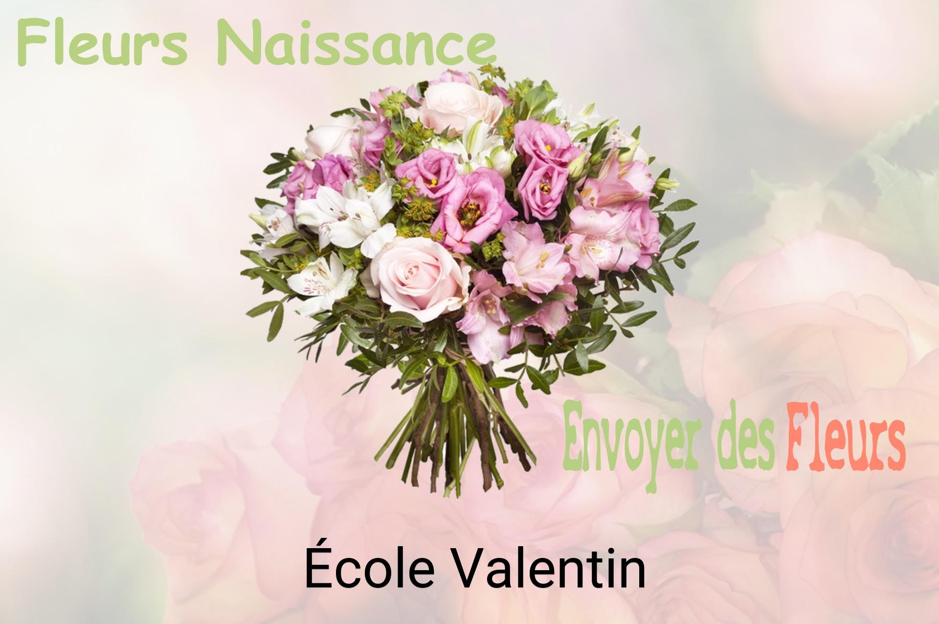Bouquet de fleurs de naissance livré à École-Valentin